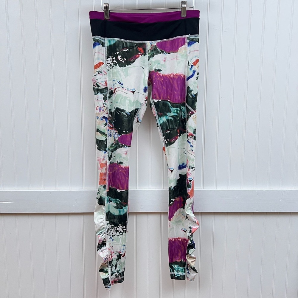 Lululemon Speed Tight III Luxtreme Pigment Wave Multi Ruched Leggings Womens 8